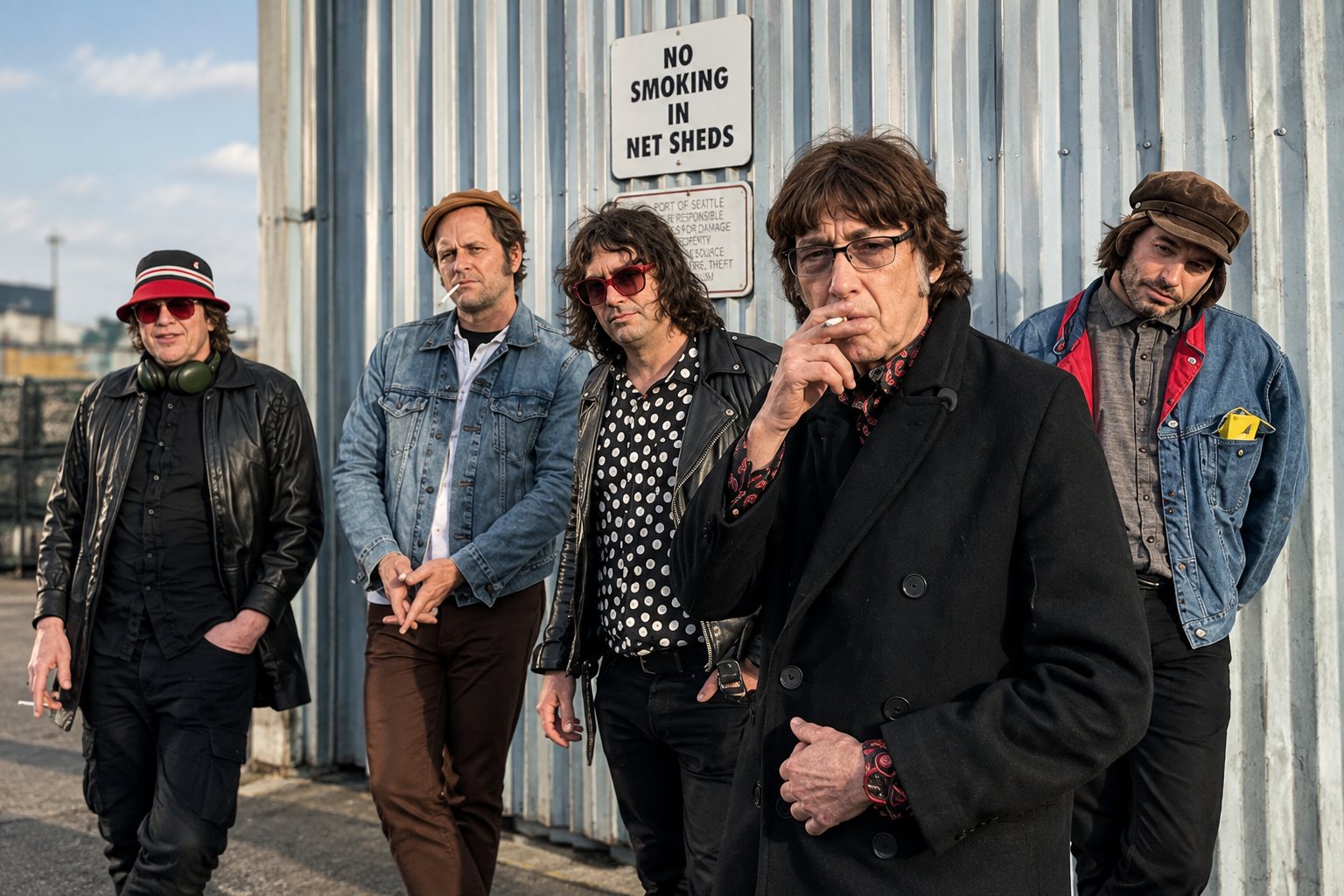 Cyril Jordan onstage with guitar during a Flamin' Groovies performance, 50th anniversary tour
