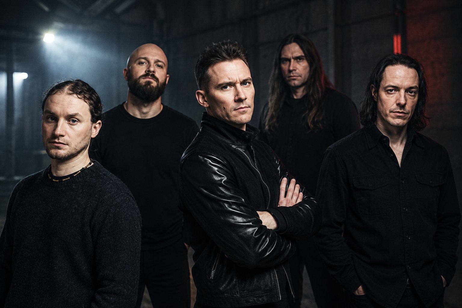 TesseracT band image and War Of Being artwork evoking The Strangeland